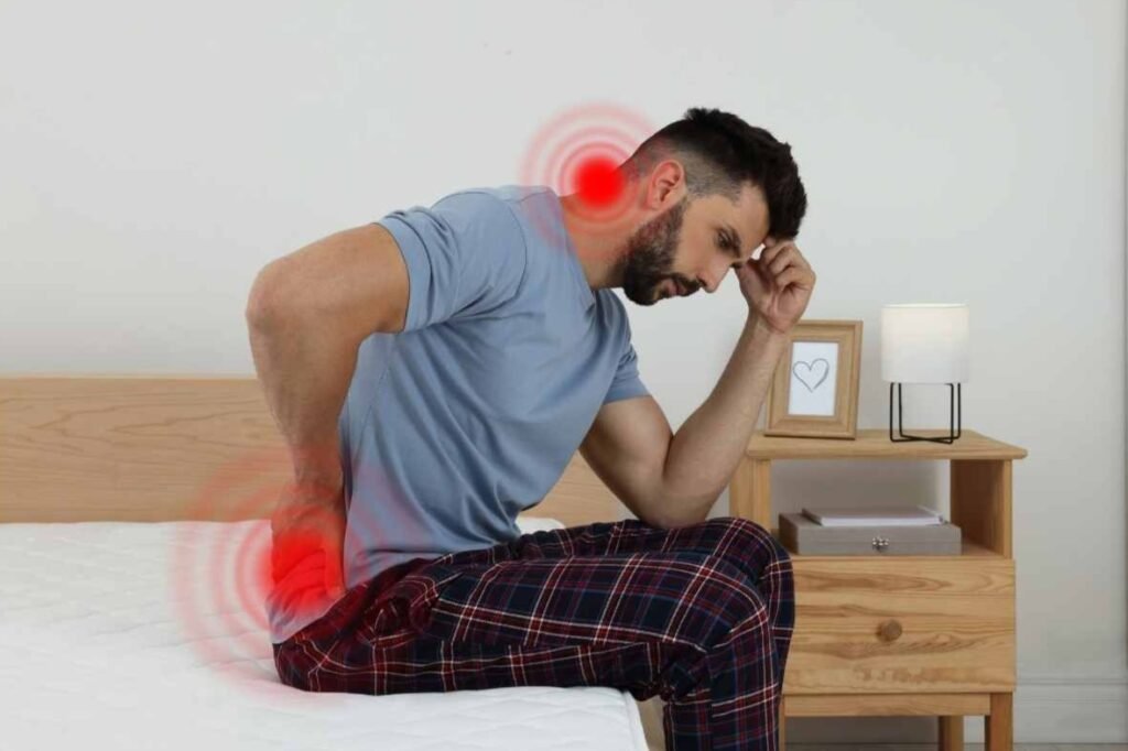 Early morning stiffness and back pain